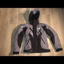 The North Face Steep Tech 550 Womens Gray Winter Jacket Sz  S/ P