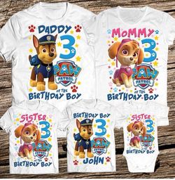 Family shirt for birthdays