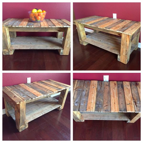 Pallet Wood Coffee Table for Sale in Tampa, FL - OfferUp