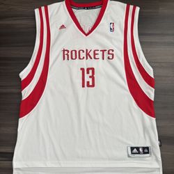 Adidas Houston Rockets James Harden #13 Stitched Jersey Men’s Length +2 XXL/2XL 