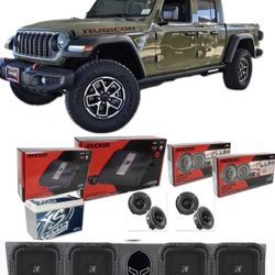 JEEP GLADIATOR FULL BASS AND VOICE PACKAGE KICKER AUDIO INSTALLED 