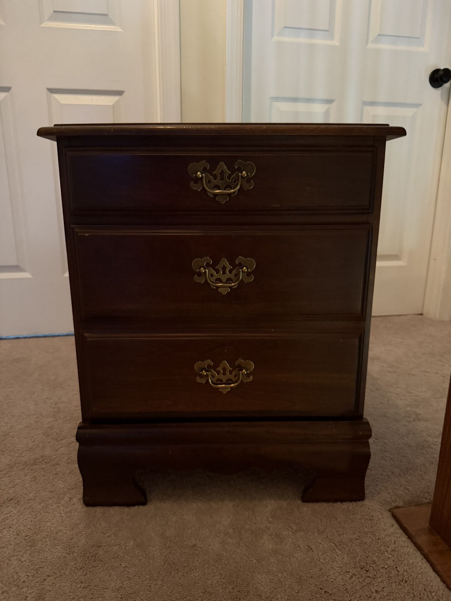 Dresser + Mirror and Two Nightstands
