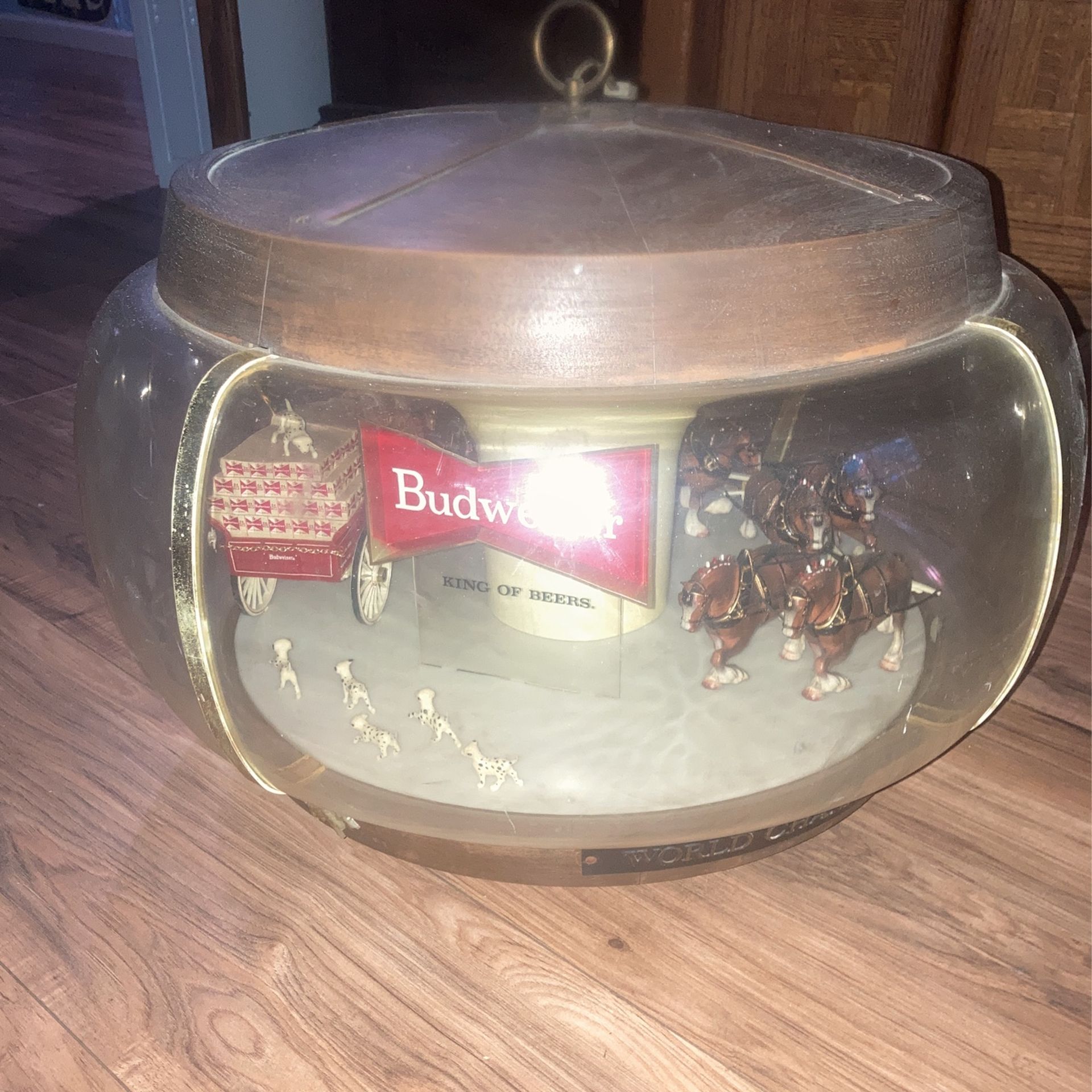 Budweiser Clydesdale Hanging Chandelier Light
