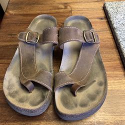 Birkenstock style sandals, size 9