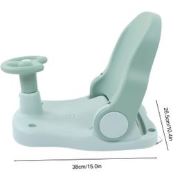Baby Bath Seat - Infant Bathtub Seat for Sitting Up in The Tub, Baby Shower Chair with Backrest Support, Suction Cups for 6-18 Months (Green)