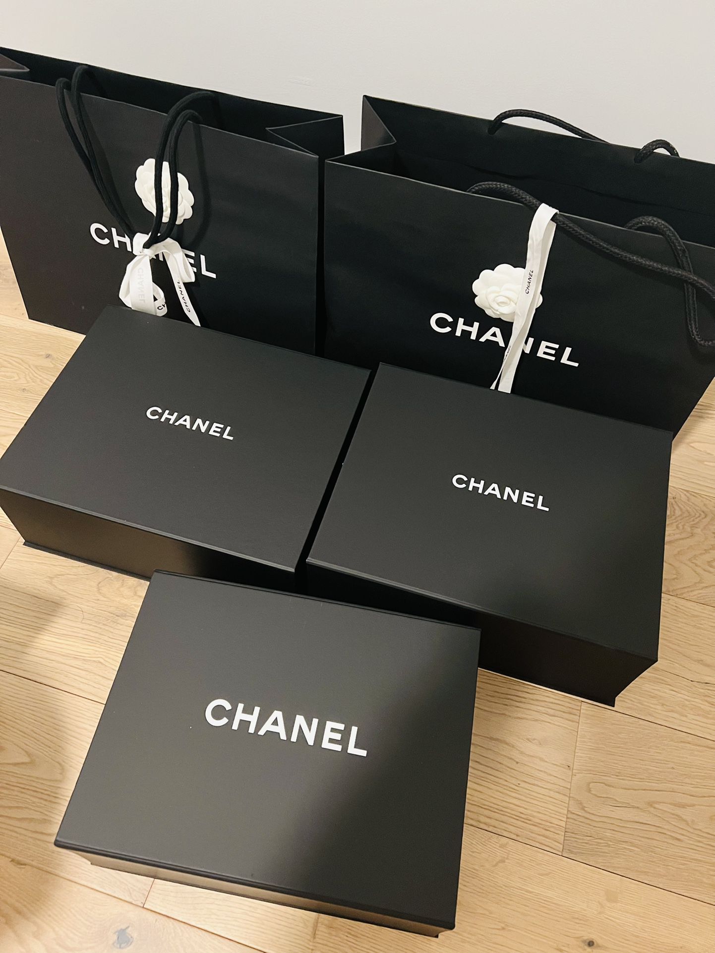 Chanel box and Paper Bag 