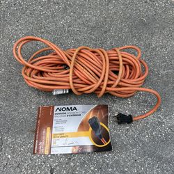 NOMA Outdoor Extension Cord – ~50 ft (15m) – 16 Gauge – Orange