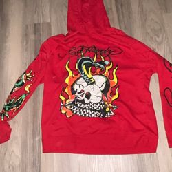 Size M Ed hardy hoodie