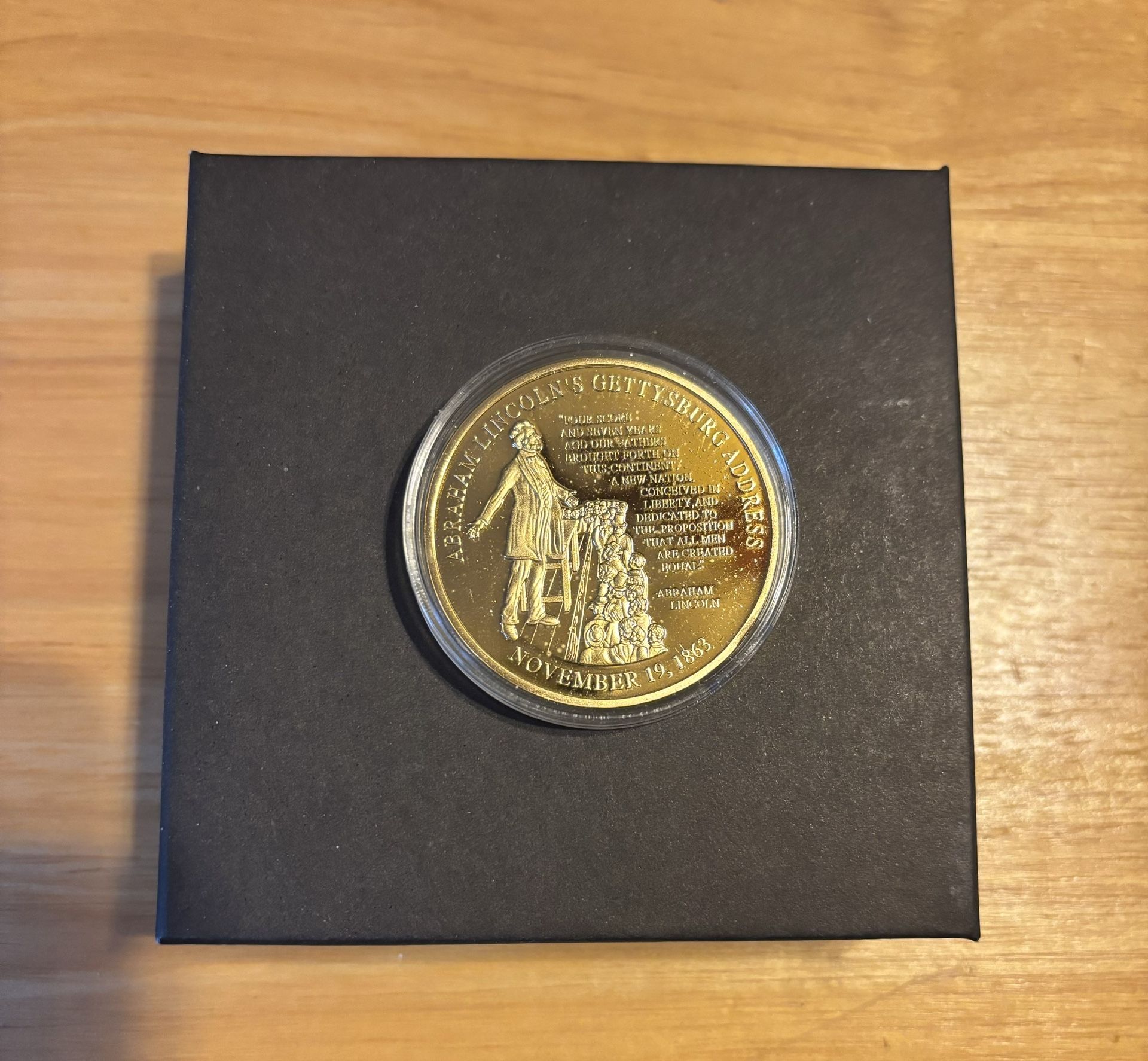 Lincoln´s Gettysburg Address Commemorative Coin
