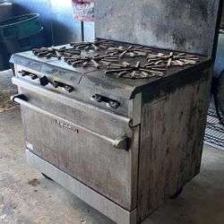 Comercial Stove Natural Gas And Tubo Chef Oven 