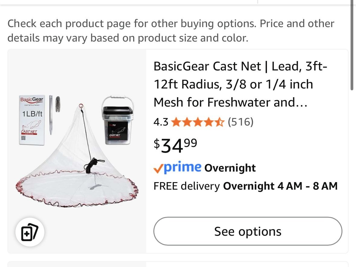 BRAND NEW - CASTING NET FISHING