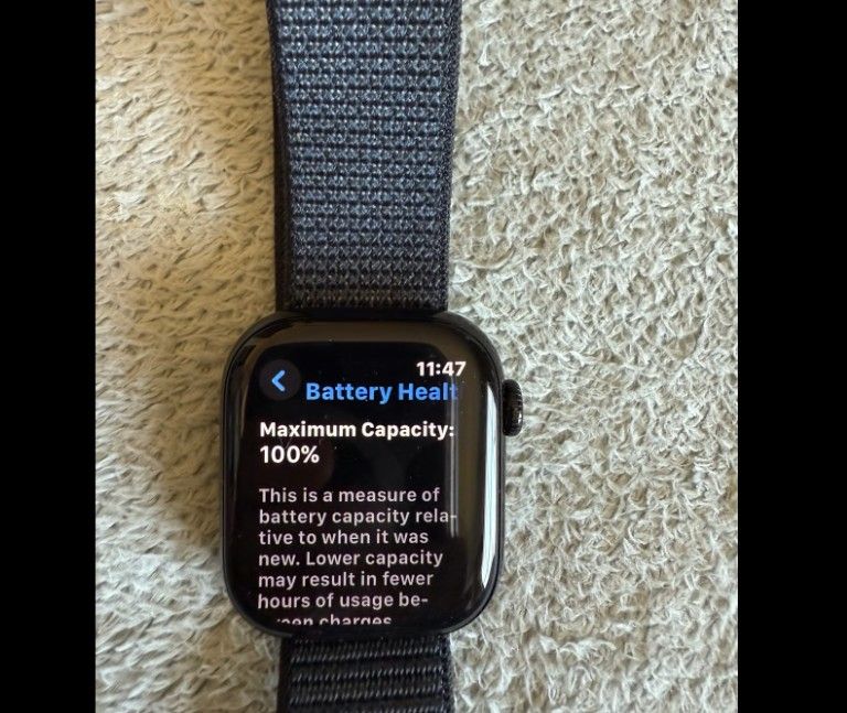 New Apple Watch Series 10 GPS 42mm Jet Black Aluminum Case with Ink Sport Loop