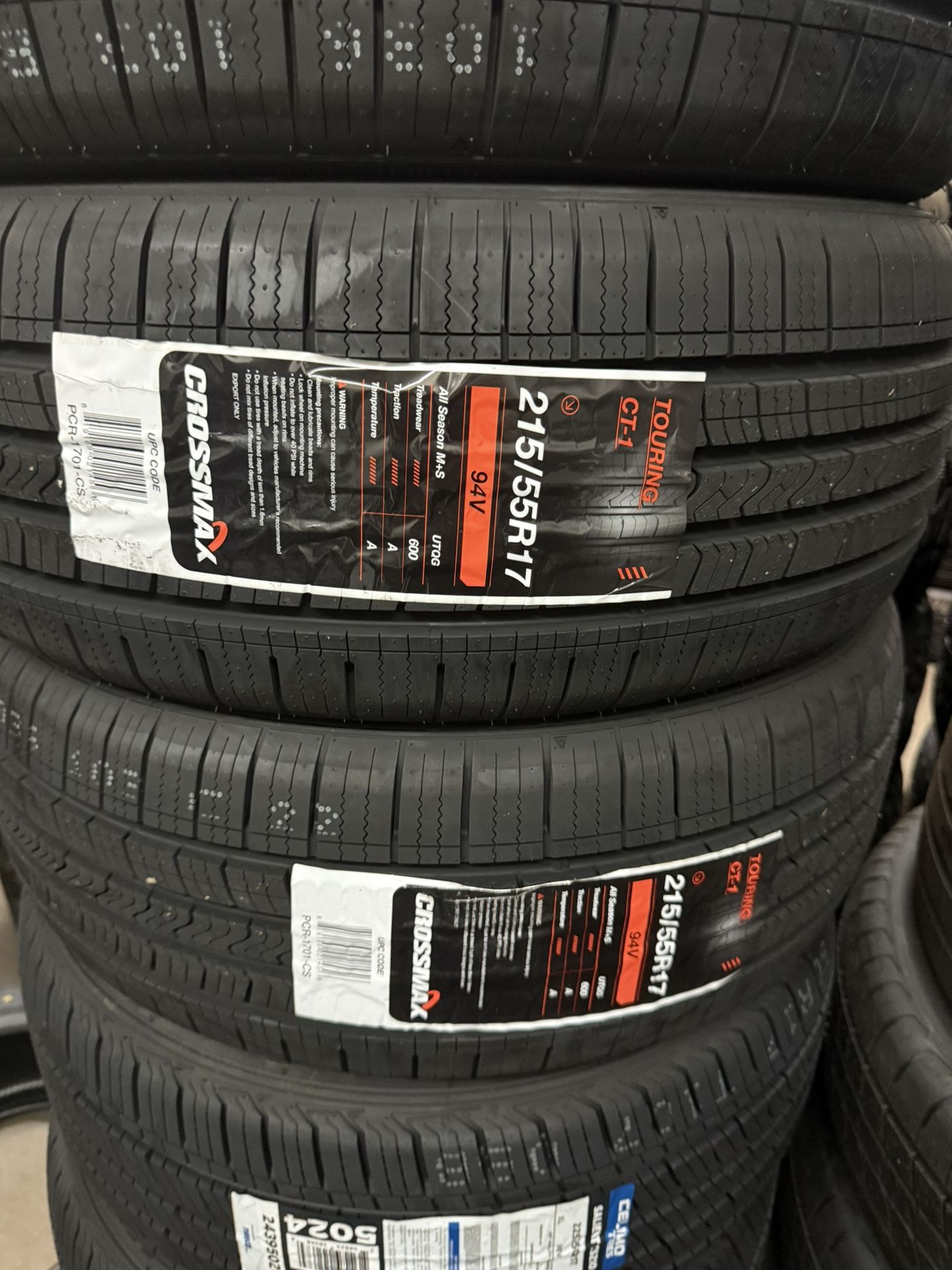 BRAND NEW TIRES 215/55r17 CROSSMAX ALL SEASON FOR SALE SET OF 4 TIRES $329 WITH INSTALLATION AND BALANCING