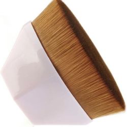 Foundation Makeup Brush Flat Top Kabuki Face Blush Liquid Powder Foundation Brush Portable Cosmetic Brush for Blending Liquid, Cream or Flawless Powde