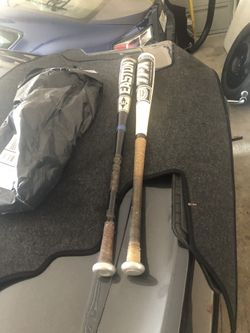 2 baseball bats