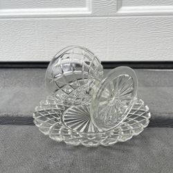 Vintage Wexford Glass Cups Anchor Hocking Wexford Sherbet Glasses Set