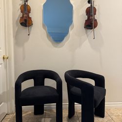 New Stylish Black Chairs – Set of 2(only 2)