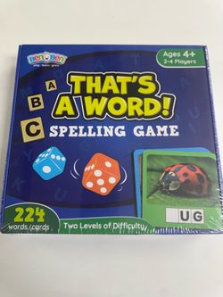 Spelling game words cards that’s a word !