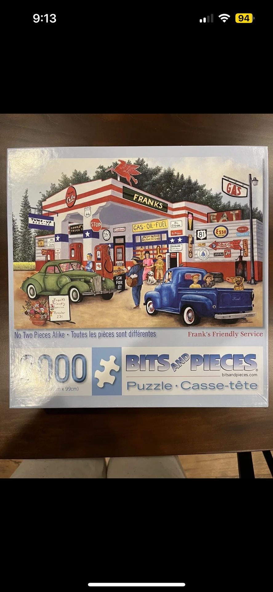 Bits and Pieces "Frank's Friendly Service"Jigsaw Puzzle 2000 Pc. 26x39"