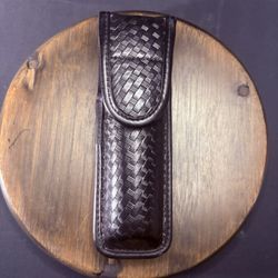 Bianchi Flashlight Pouch 7911 Size L Basket Weave Law Enforcement Hidden Snap