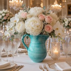 New Italian Ceramic Pitcher Made in Italy