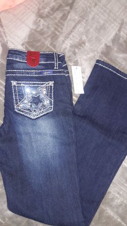 Girls jeans size 14 boot bottom brand new