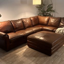 Genuine Leather Sectional Sofa *Delivery Options*