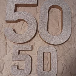 Fifty "50" Number Party Decorations 