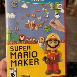 Nintendo Wii Use Super Mario Maker Complete With Manual Disc And Case Rated E For Everyone