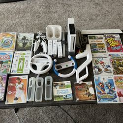 Wii Console + Games And Accessories 