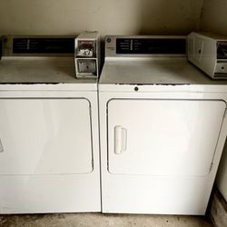 Two coin-operated commercial dryers - $150 for the pair.