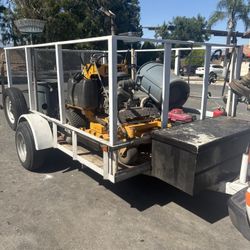 Carson Landscaping Trailer  12x4x6.5  Pink In My Name Brand new 6500 TWC AXLE New LED Lights