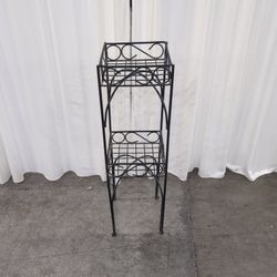 Black Metal Square Grid Storage Basket