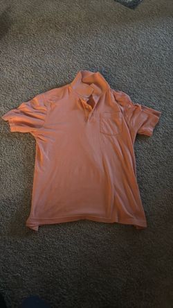 Orange Collared Shirt (Size M)