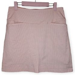 S.C.& Co Coral White Stretch Athletic Active Skirt Short Skort