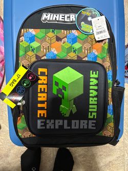 New Light up Minecraft Backpack