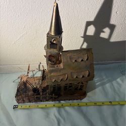 Vintage church copper music box