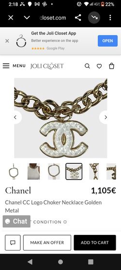 Real Vintage Chanel CC logo - Gold Metal