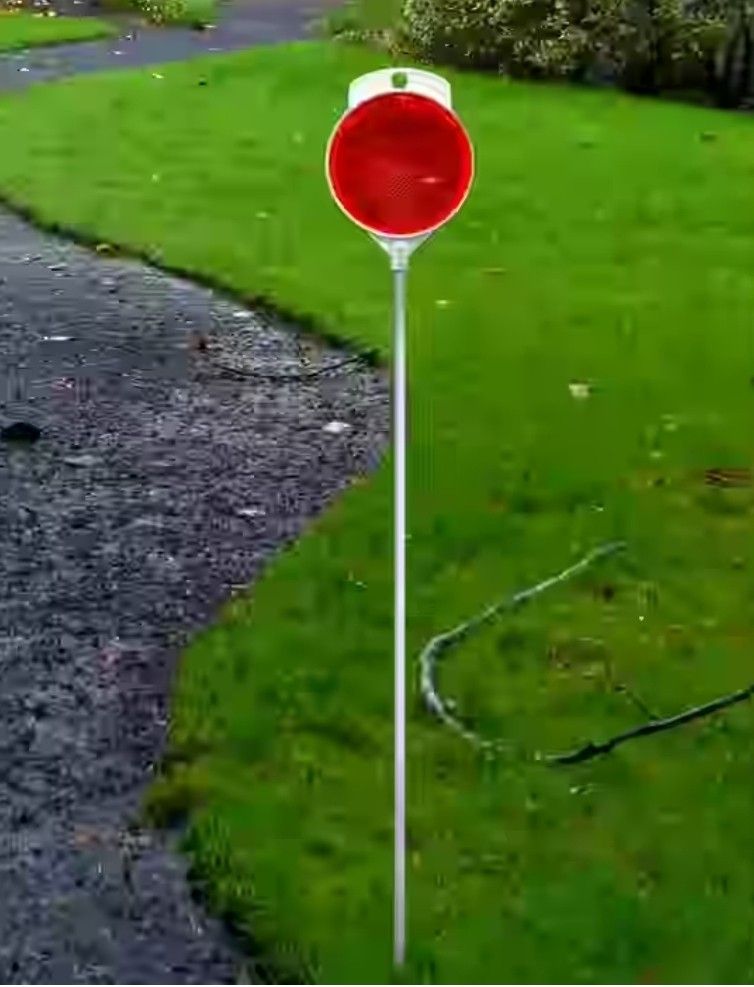 4ft Red Reflective Parking Marker Stick