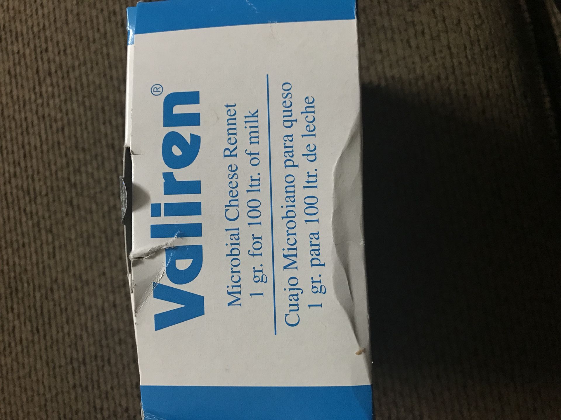 Valiren (microbial cheese rennet)
