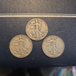 Silver Liberty Walking Half Dollars