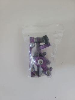 Purple Brake Calipers And Pads For Bikes