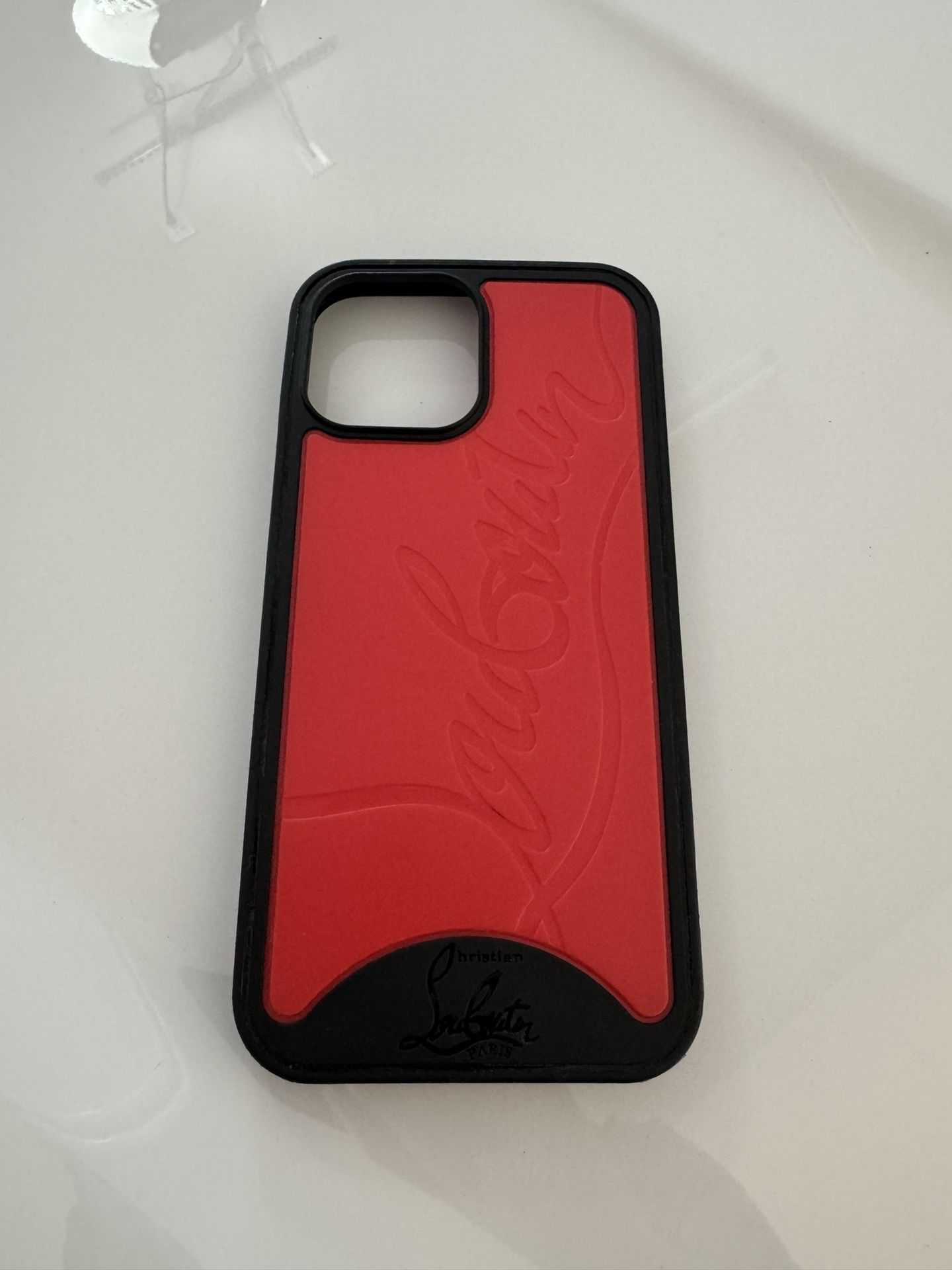 Red Louboutin Phone Cases CHRISTIAN LOUBOUTIN Loubiphone Embossed
