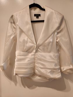 Blouse -White,  Flattering, Like New,  M