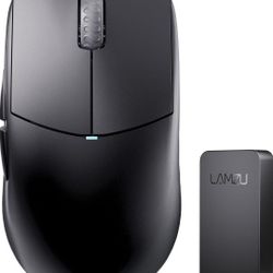 Lamzu Atlantis Mini 4K Wireless Gaming Mouse, Ultra Lightweight 51g, Mechanical Switch,26000 DPI,Symmetrical,MCU Nordic 52840,Silver TTC,PAW3395