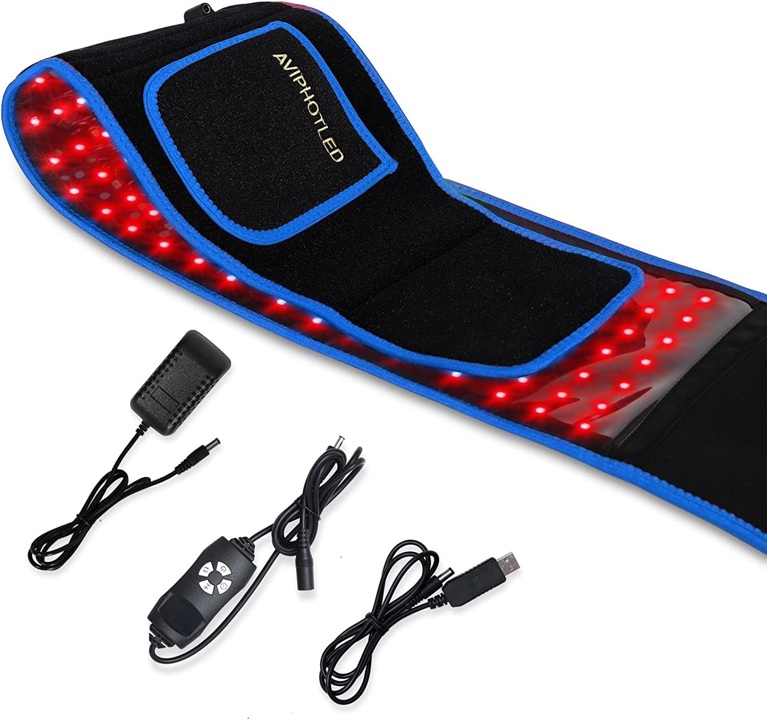 Red Light Therapy for Body, Red Light Therapy Belt, Infrared Red Light Therapy Belt,Device Brightness Adjustable, Use Flexible Wearable Wrap for Back