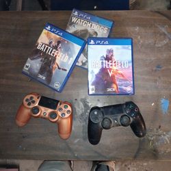 3 ps games plus 2 controllers
