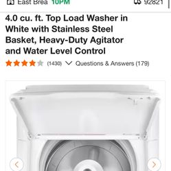 Top load Washer, Link In Description