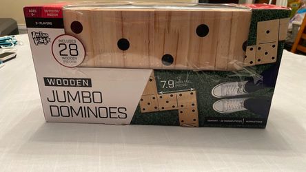 Wooden Jumbo Dominoes New sealed
