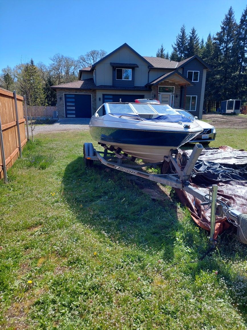 1991 Bayliner 16ft boat with 75hp 2 stroke.